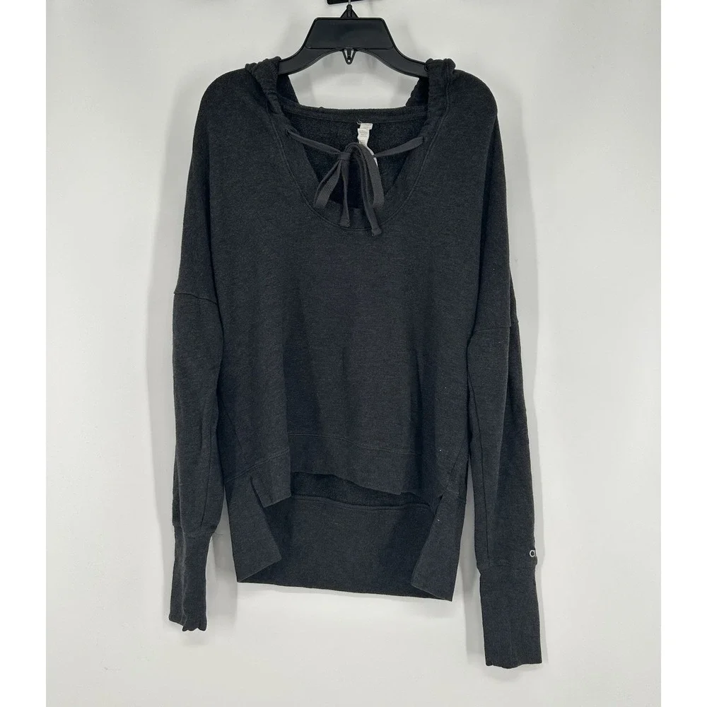 Alo Yoga‎ Fluid Tunic Hoodie Lightweight Hoodie Sweatshirt Pullover Womens XS